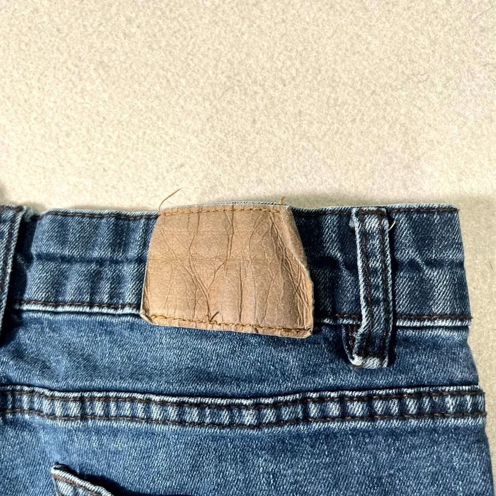 Tommy Hilfiger Jeans‎ Womens 14 Blue Denim Medium Wash Whiskering Straight Leg